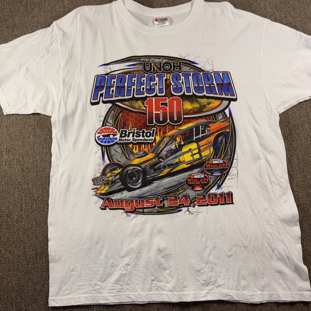 NASCAR 2011 Perfect Storm T-shirt UNOH XL Whit